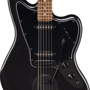 Squier FSR Affinity Jaguar in Metallic Black w Matching Headtock