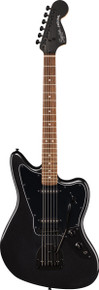 Squier FSR Affinity Jaguar in  Metallic Black w Matching Headtock - Image 3