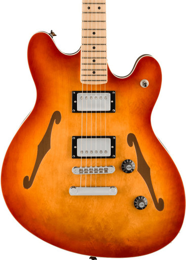 Squier Affinity Series Starcaster Deluxe in Sienna Sunburst - Image 1