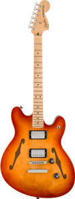 Squier Affinity Series Starcaster Deluxe in Sienna Sunburst - Image 3