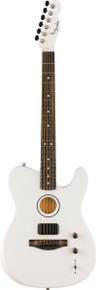 Fender Limited Edition FINNEAS American Acoustasonic Telecaster in Satin Arctic White - Image 3