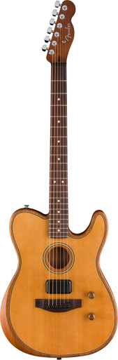 Fender Acoustasonic Standard Telecaster in Aged Natural - Image 2
