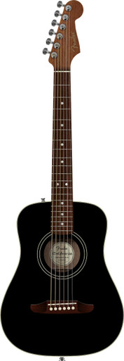 Fender California Standard Redondo Mini Spruce Top Acoustic Guitar in Black - Image 2