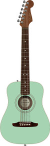 Fender California Standard Redondo Mini with Bag Spruce Top Acoustic Guitar in Surf Green - Image 3