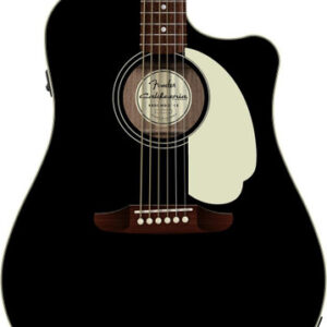 Fender California Standard Redondo CE Acoustic Guitar in Black with Cutaway