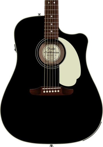 Fender California Standard Redondo CE Acoustic Guitar in Black with Cutaway - Image 1