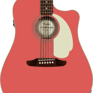 Fender California Standard Redondo CE Acoustic Guitar in Fiesta Red with Cutaway