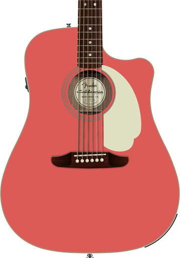Fender California Standard Redondo CE Acoustic Guitar in Fiesta Red with Cutaway - Image 1