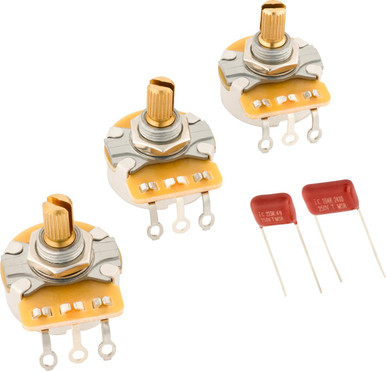 Fender Stratocaster Split Shaft Potentiometer and Capacitor Kit - Image 1