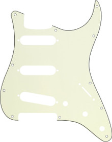 Fender 11-Hole Modern-Style Stratocaster SSS Pickguard in Mint Green - Image 2