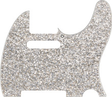 Fender Hybrid Glass/Glitter Telecaster SS Pickguard in Silver Sparkle - Image 2
