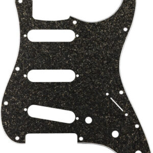 Fender Hybrid Glass/Glitter Stratocaster SSS Pickguard in Dark Grey Sparkle