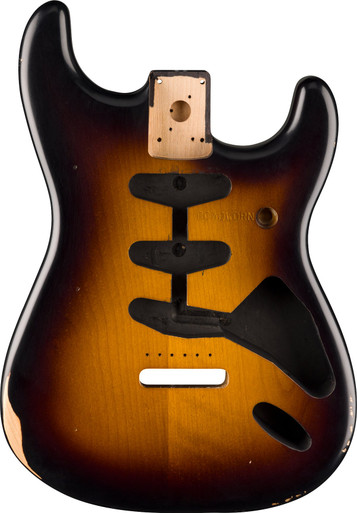 Fender Replacment Road Worn '50s Stratocaster Body in 2 Tone Sunburst - Image 1