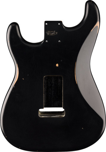 Fender Replacement Road Worn '50s Stratocaster Body in Black - Image 2
