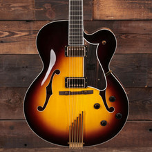 Heritage Standard Collection Eagle Classic Hollow Electric Guitar in Original Sunburst - Image 3