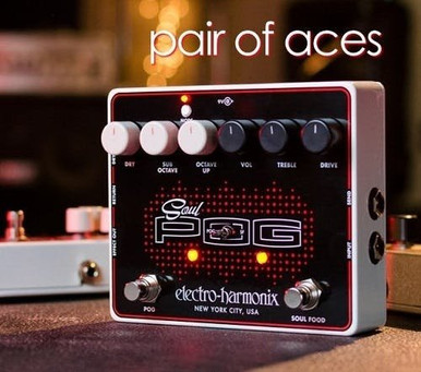 Electro Harmonix Soul POG - Combined Soul Food Overdrive & Nano POG Polyphonic Octave Generator - Image 2