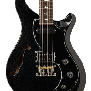 PRS S2 Vela Semi-Hollow Electric Guitar in Black Rainbow Holoflake
