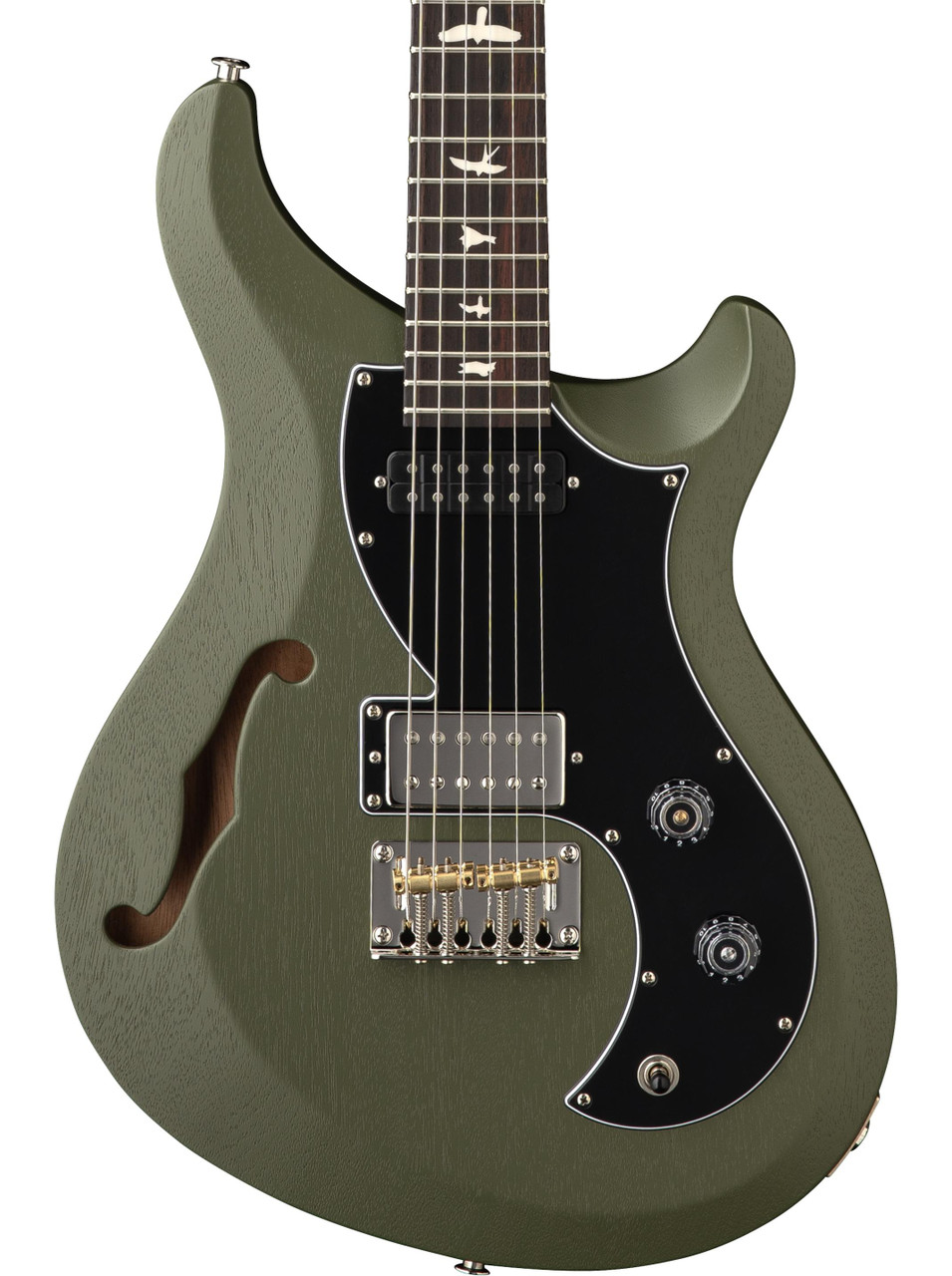 PRS S2 Vela Semi-Hollow Satin Electric Guitar in Matcha Green - Image 1