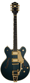 Gretsch Broadkaster LX Center Block Bigsby Guitar In Cadillac Green, Ebony Board - Image 3