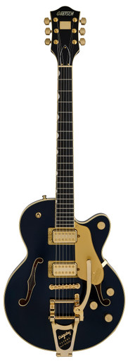 Gretsch Broadkaster Jr LX Center Block Bigsby Guitar In Midnight Sapphire, Ebony Board - Image 2