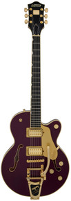 Gretsch Broadkaster Jr LX Center Block Bigsby Guitar In Blackberry, Ebony Board - Image 3