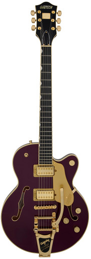 Gretsch Broadkaster Jr LX Center Block Bigsby Guitar In Blackberry, Ebony Board - Image 2