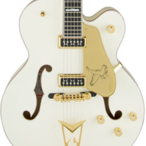 G6136-55 Vintage Select Edition '55 Falcon Hollow Body with Cadillac Tailpiece in Vintage White