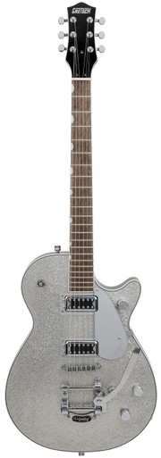 Gretsch G5230T Electromatic Sparkle Jet FT Bigsby Guitar In Silver Sparkle, Laurel Board - Image 2
