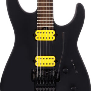 Jackson MJ Series Dinky in Stealth with Yellow Pickups