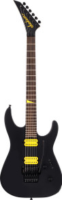 Jackson MJ Series Dinky in Stealth with Yellow Pickups - Image 3