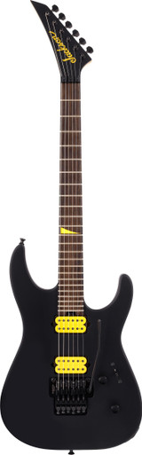 Jackson MJ Series Dinky in Stealth with Yellow Pickups - Image 2