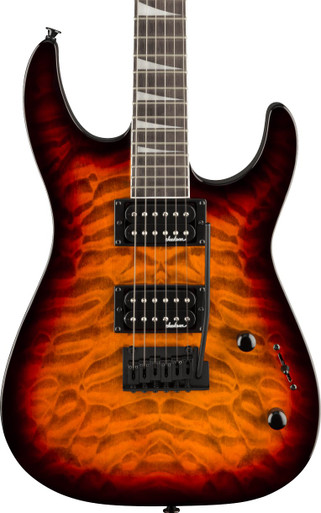 Jackson JS Series Dinky JS20 2PT Electric Guitar in Transparent Tobacco Burst - Image 1