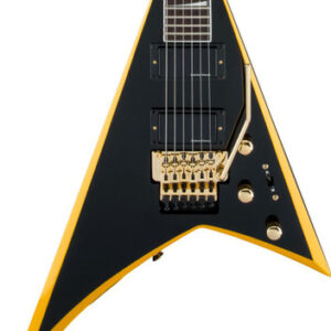 Jackson X Series Rhoads RRX24 Electric Guitar in Black With Yellow Bevels