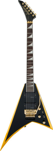 Jackson X Series Rhoads RRX24 Electric Guitar in Black With Yellow Bevels - Image 2