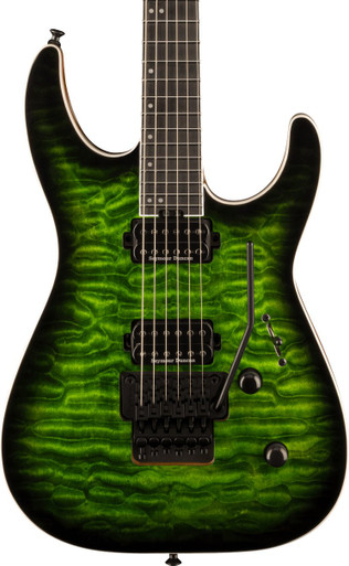 Jackson Pro Plus Series Dinky DKAQ Electric Guitar in Emerald Green - Image 1