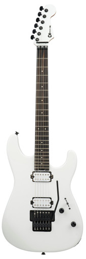 Charvel Pro-Mod Plus San Dimas Style 1 HH FR Guitar In Snow White, Ebony Board - Image 2