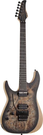 Schecter Reaper-6 FR S Left Handed in Charcoal Burst - Image 2