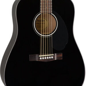 Fender CD60S Solid Top Dreadnought Guitar in Black