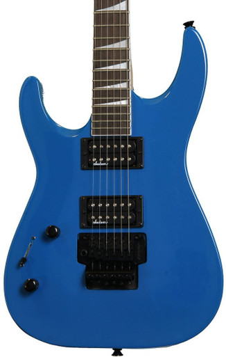 Jackson JS32L Dinky DKA Left Handed Electric Guitar in Bright Blue - Image 1