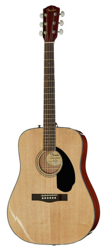Fender CD60S Solid Top Dreadnought Guitar - Image 2