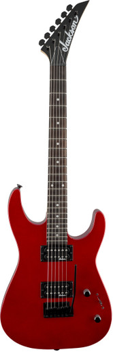 Jackson JS11 Dinky in Metallic Red with Amaranth Fretboard - Image 2
