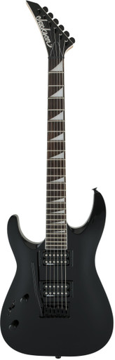 Jackson JS22L Dinky DKA Archtop in Gloss Black Left Handed with Amaranth Fretboard - Image 2