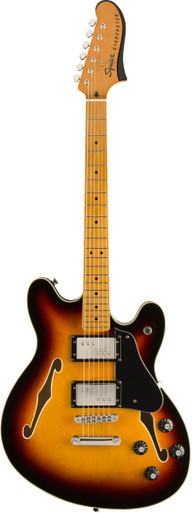 Squier Classic Vibe Starcaster in 3 Tone Sunburst - Image 2
