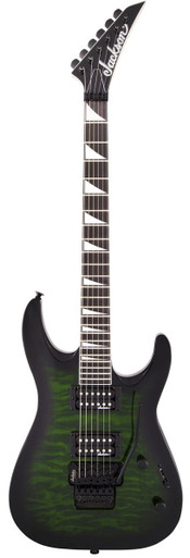Jackson JS Series Dinky Arch Top JS32Q DKA In Transparent Green Burst - Image 2