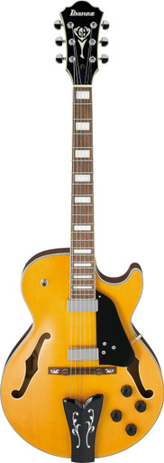 Ibanez GB10EM George Benson Signature Hollow-body Guitar in Antique Amber - Image 2