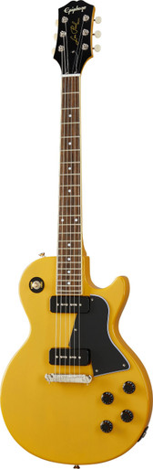 Epiphone Inspired by Gibson Les Paul Special Electric Guitar in TV Yellow - Image 2