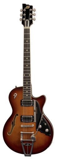 Duesenberg Starplayer TV Semi-Hollow Electric Guitar in Vintage Burst - Image 2