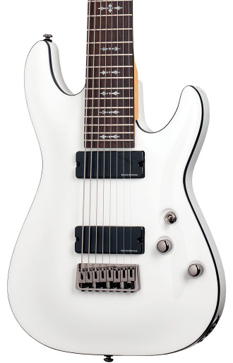 Schecter DEMON-8 in Vintage White - Image 2