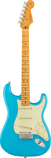 Fender American Professional II Stratocaster in Miami Blue with Maple Fingerboard - Image 2
