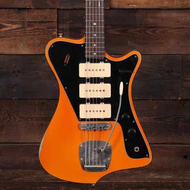 Castedosa El Halcon Baritone Guitar in Aged Casino Orange - Image 2